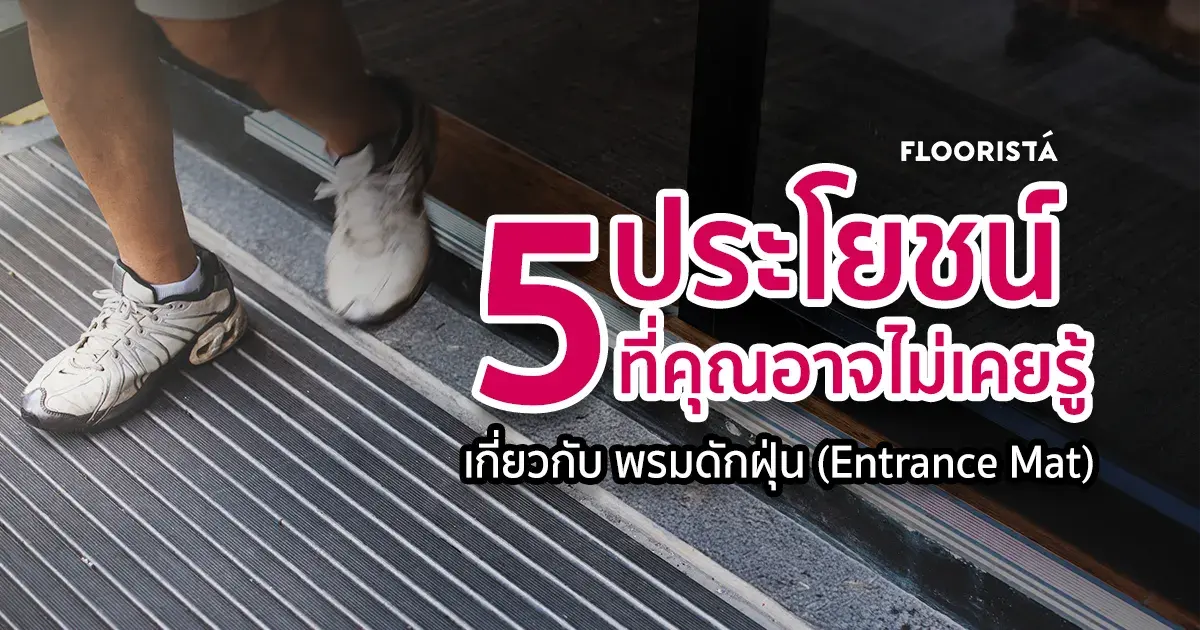 5 ประโยชน์ที่คุณอาจไม่เคยรู้ เกี่ยวกับ พรมดักฝุ่น (Entrance Mat)